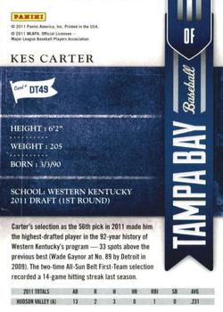 2011 Playoff Contenders - Draft Ticket #DT49 Kes Carter Back