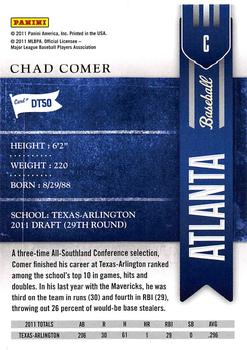 2011 Playoff Contenders - Draft Ticket #DT50 Chad Comer Back