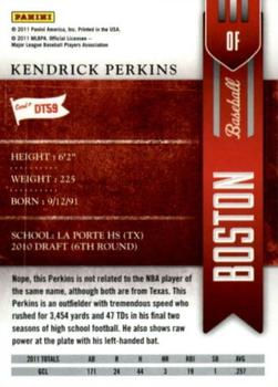 2011 Playoff Contenders - Draft Ticket #DT59 Kendrick Perkins Back