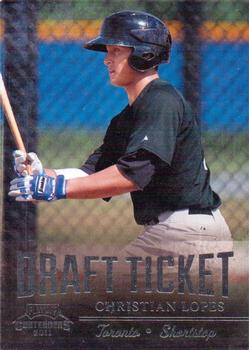 2011 Playoff Contenders - Draft Ticket #DT79 Christian Lopes Front