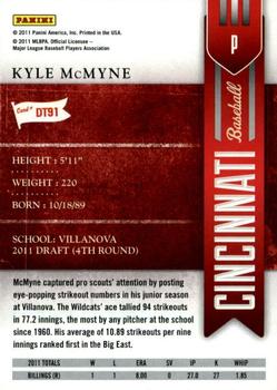 2011 Playoff Contenders - Draft Ticket #DT91 Kyle McMyne Back
