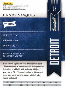 2011 Playoff Contenders - Draft Ticket #DT95 Danry Vasquez Back