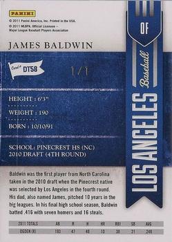 2011 Playoff Contenders - Draft Ticket Championship Ticket #DT58 James Baldwin Back