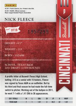 2011 Playoff Contenders - Draft Ticket Crystal Collection #DT19 Nick Fleece Back