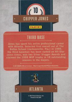 2011 Playoff Contenders - First Overall #10 Chipper Jones Back