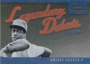 2011 Playoff Contenders - Legendary Debuts #1 Dwight Gooden Front