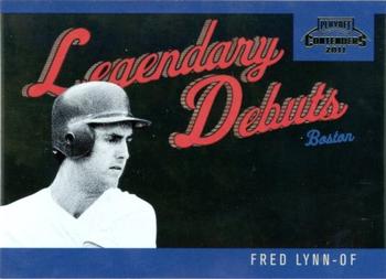 2011 Playoff Contenders - Legendary Debuts #2 Fred Lynn Front