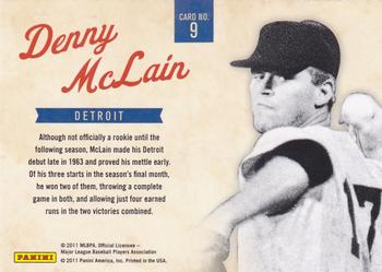 2011 Playoff Contenders - Legendary Debuts #9 Denny McLain Back