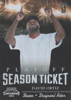 2011 Playoff Contenders - Playoff Ticket #3 David Ortiz Front