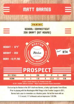 2011 Playoff Contenders - Prospect Ticket #RT4 Matt Barnes Back