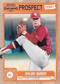 2011 Playoff Contenders - Prospect Ticket #RT9 Dylan Bundy Front