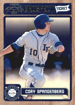 2011 Playoff Contenders - Prospect Ticket #RT18 Cory Spangenberg Front