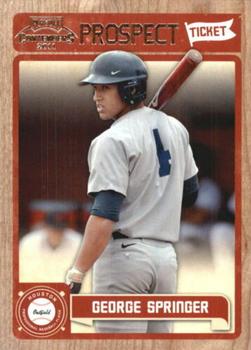 2011 Playoff Contenders - Prospect Ticket #RT19 George Springer Front