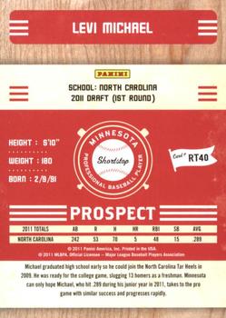 2011 Playoff Contenders - Prospect Ticket #RT40 Levi Michael Back
