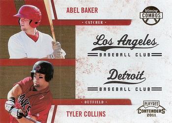 2011 Playoff Contenders - Winning Combos #3 Abel Baker / Tyler Collins Front
