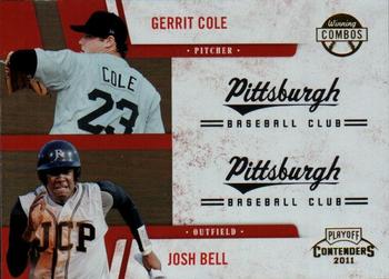 2011 Playoff Contenders - Winning Combos #8 Josh Bell / Gerrit Cole Front