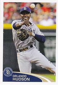 2012 Topps Stickers #290 Orlando Hudson Front