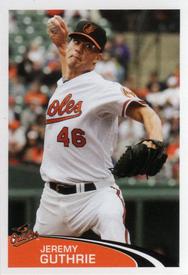 2012 Topps Stickers #1 Jeremy Guthrie Front