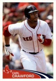 2012 Topps Stickers #10 Carl Crawford Front