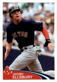 2012 Topps Stickers #11 Jacoby Ellsbury Front