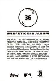 2012 Topps Stickers #36 Raymond Back
