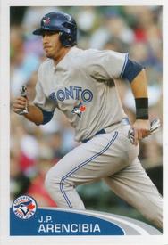 2012 Topps Stickers #43 J.P. Arencibia Front