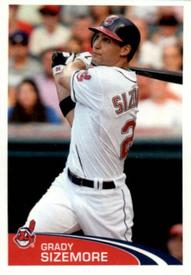 2012 Topps Stickers #56 Grady Sizemore Front