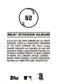 2012 Topps Stickers #82 Ben Revere Back
