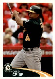 2012 Topps Stickers #100 Coco Crisp Front