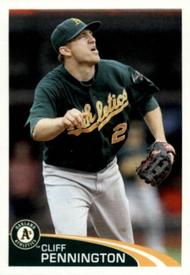 2012 Topps Stickers #102 Cliff Pennington Front