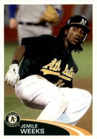 2012 Topps Stickers #103 Jemile Weeks Front