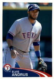 2012 Topps Stickers #122 Elvis Andrus Front