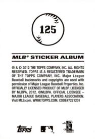 2012 Topps Stickers #125 Mike Napoli Back