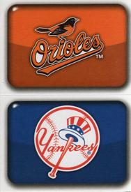 2012 Topps Stickers #137 / 144 Orioles / Yankees Front