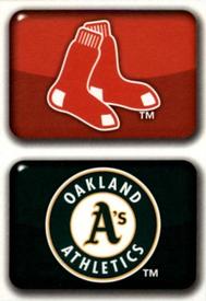 2012 Topps Stickers #138 / 145 Red Sox / Athletics Front