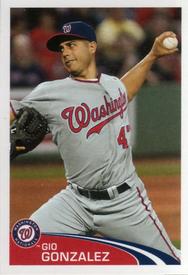2012 Topps Stickers #193 Gio Gonzalez Front