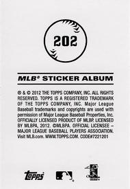 2012 Topps Stickers #202 Ryan Dempster Back
