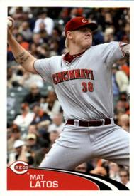 2012 Topps Stickers #211 Mat Latos Front