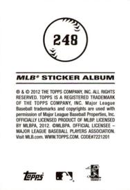 2012 Topps Stickers #248 Yadier Molina Back