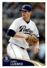 2012 Topps Stickers #283 Cory Luebke Front