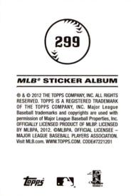 2012 Topps Stickers #299 Brandon Belt Back