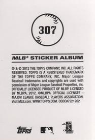 2012 Topps Stickers #307 Eric Hosmer Back