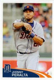 2012 Topps Stickers #68 Jhonny Peralta Front
