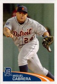 2012 Topps Stickers #69 Miguel Cabrera Front