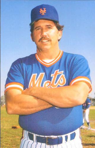 1985 TCMA New York Mets Postcards #NYM85-1 Davey Johnson Front