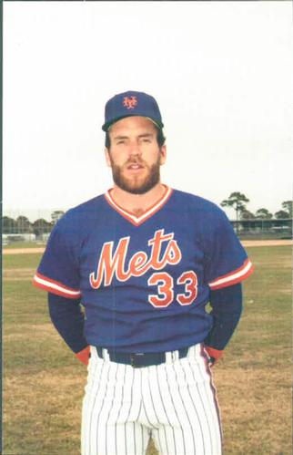 1986 TCMA New York Mets Postcards #NYM86-15 Barry Lyons Front