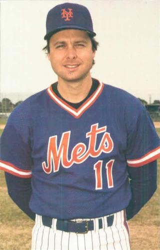 1986 TCMA New York Mets Postcards #NYM86-23 Tim Teufel Front