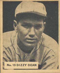 1936 World Wide Gum (V355) #19 Dizzy Dean Front