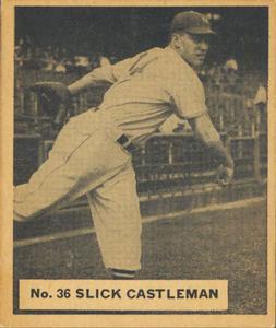 1936 World Wide Gum (V355) #36 Clydell Castleman Front