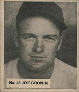 1936 World Wide Gum (V355) #46 Joe Cronin Front